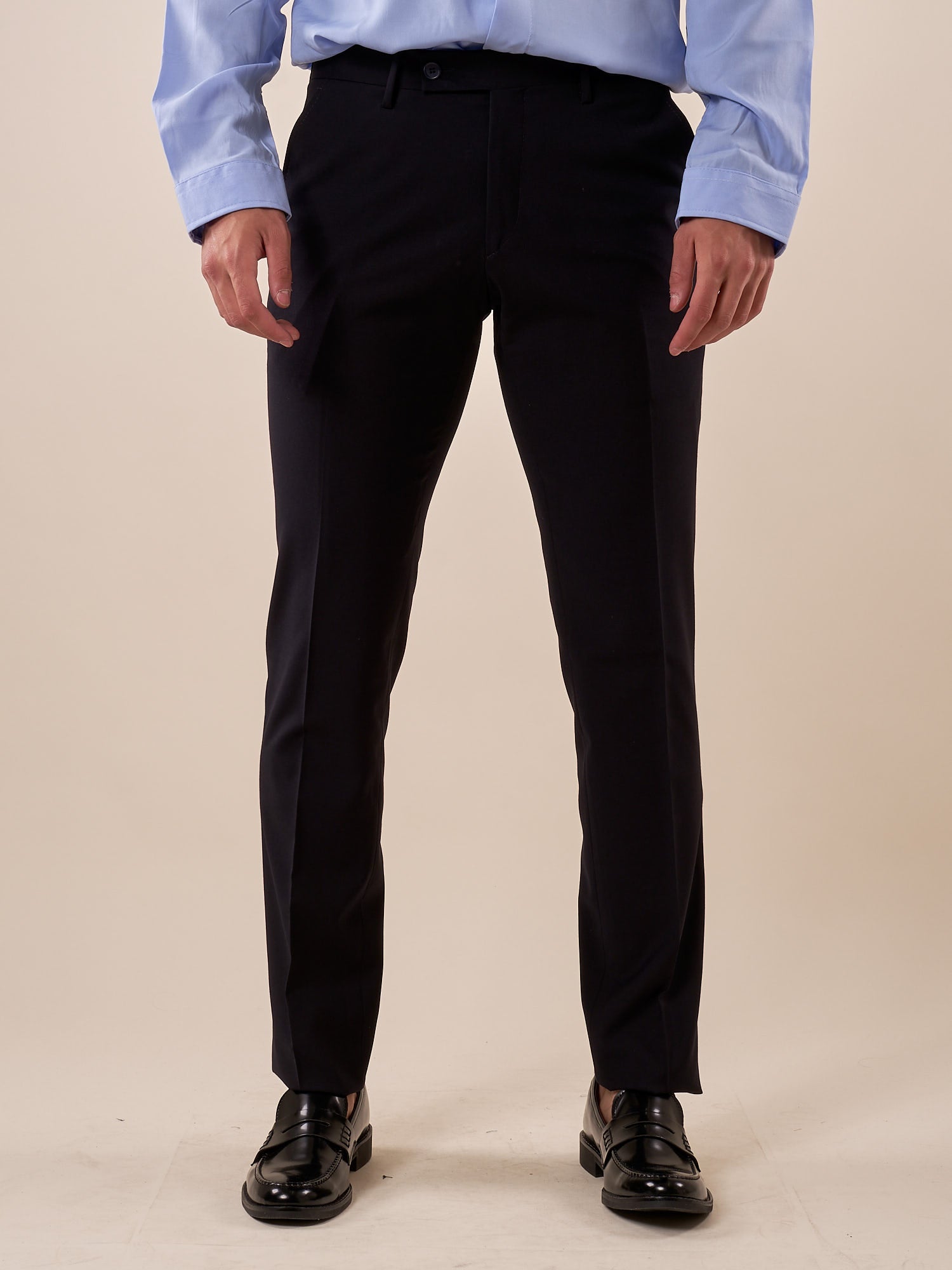 Pantalone da Uomo classico slim fit tasche all'americana. TM/NAP/D/7PANT BLU ITALIAN FORMAT Uomo 