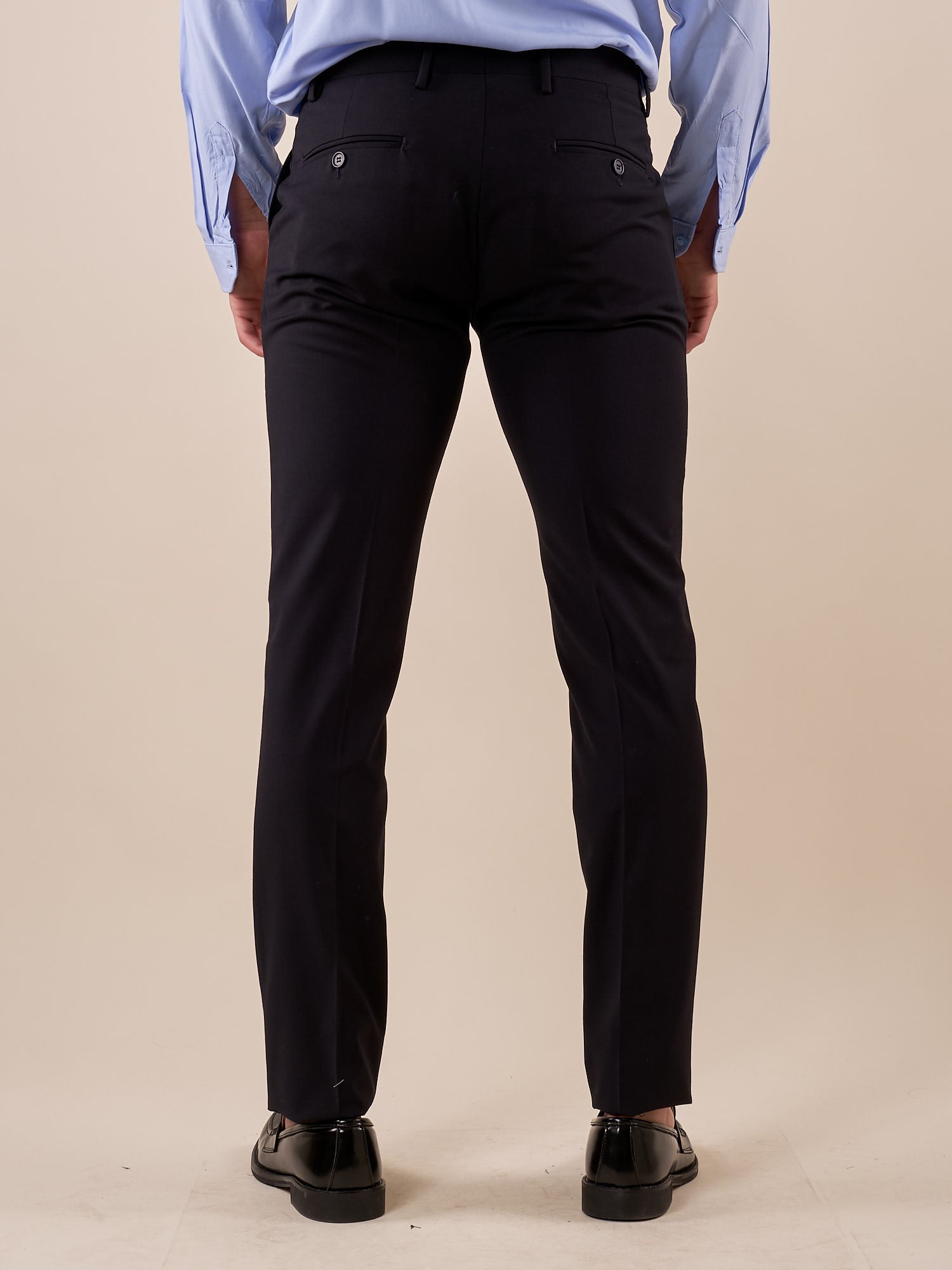 Pantalone da Uomo classico slim fit tasche all'americana. TM/NAP/D/7PANT BLU ITALIAN FORMAT Uomo 