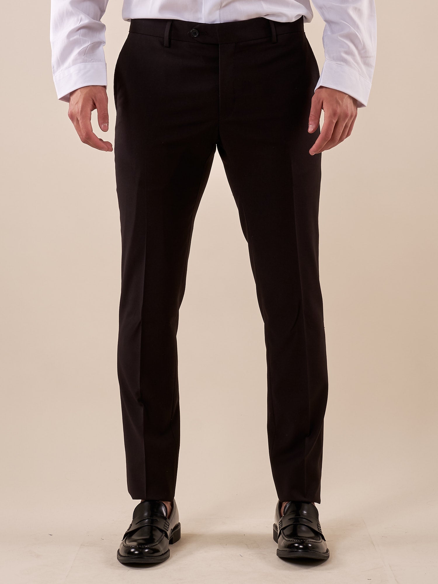 Pantalone da Uomo classico slim fit tasche all'americana. TM/NAP/D/7PANT NERO ITALIAN FORMAT Uomo 