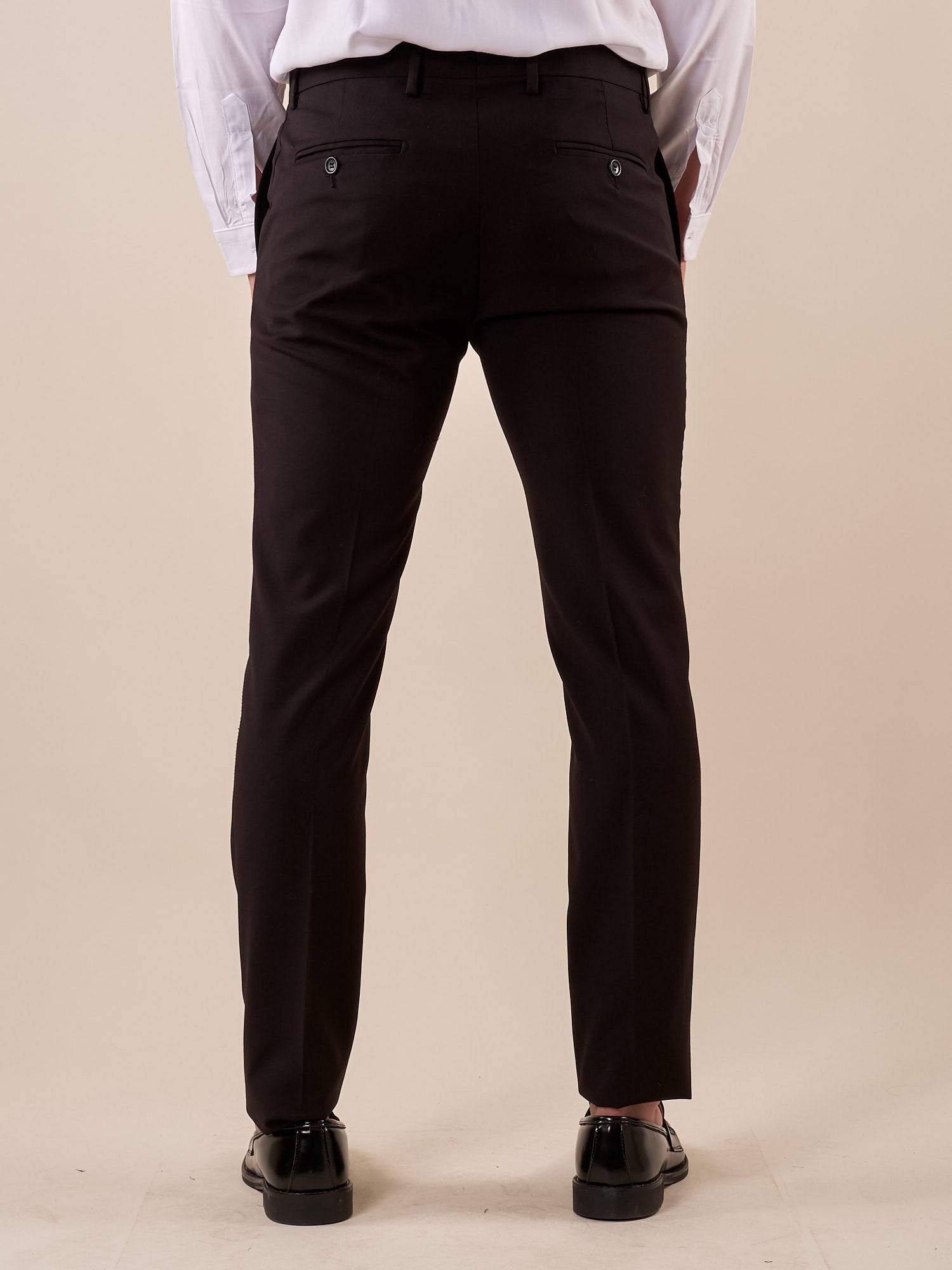 Pantalone da Uomo classico slim fit tasche all'americana. TM/NAP/D/7PANT NERO ITALIAN FORMAT Uomo 
