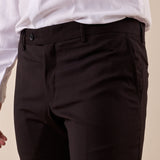 Pantalone da Uomo classico slim fit tasche all'americana. TM/NAP/D/7PANT NERO ITALIAN FORMAT Uomo 