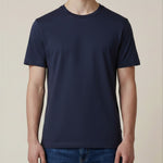 T-Shirt Uomo a Manica Corta in Tessuto Tecnico Traspirante M49930 BLU SUPERIOR VINTAGE Uomo 