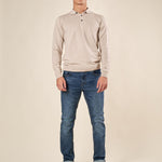 Polo uomo manica lunga in misto viscosa Eleganza casual e comfort naturale. CON/3020900 PANAMA CONFAB 