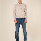 Polo uomo manica lunga in misto viscosa Eleganza casual e comfort naturale. CON/3020900 PANAMA CONFAB 