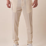 Pantalone chino slim fit con risvolto uomo. OC1S2S5P11 BURRO OVER-D Uomo 
