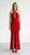 Abito Donna Lungo Elegante con Incrocio al Collo e Spacco Centrale AB004378 ROSSO ARTIGLI Donna