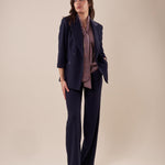 Complet tessuto crepe manica 3/4 donna. TA001980 BLU ARTIGLI 