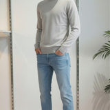 Maglia Uomo 100% Cotone a Manica Lunga  Comfort Naturale e Stile Versatile CON3700900 ASH GREY CONSENSO Uomo 