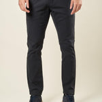 Pantalone Uomo Slim Fit in Cotone Operato Elasticizzato con Tasche allAmericana. Stile e Comfort Quotidiano. M49451 BLU SUPERIOR VINTAGE 