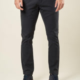 Pantalone Uomo Slim Fit in Cotone Operato Elasticizzato con Tasche allAmericana. Stile e Comfort Quotidiano. M49451 BLU SUPERIOR VINTAGE 