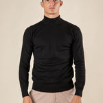 Lupetto Uomo in Misto Lana. Calore naturale e stile essenziale per linverno CON/3013900 BLACK CONSENSO 