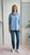 Camicia Donna in Cotone Manica Lunga Over Fit con Applicazione di Pietre R49/102958 CIELO EXTASY Donna
