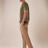 T-Shirt manica corta cotone mercerizzato uomo. OC1S2S5T10 BAMBOO OVER-D Uomo 