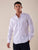 Camicia manica lunga stretch bottoni ricoperti slim con riprese.