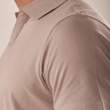 Polo manica corta collo derby piquet stretch uomo. CON2804425 SAND CONSENSO 