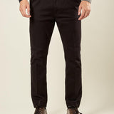 Pantalone Uomo in Cotone Elasticizzato Invernale con Tasche allAmericana. Comfort e Stile per la Stagione Fredda. PSI1781H NERO HAMAKI-HO 