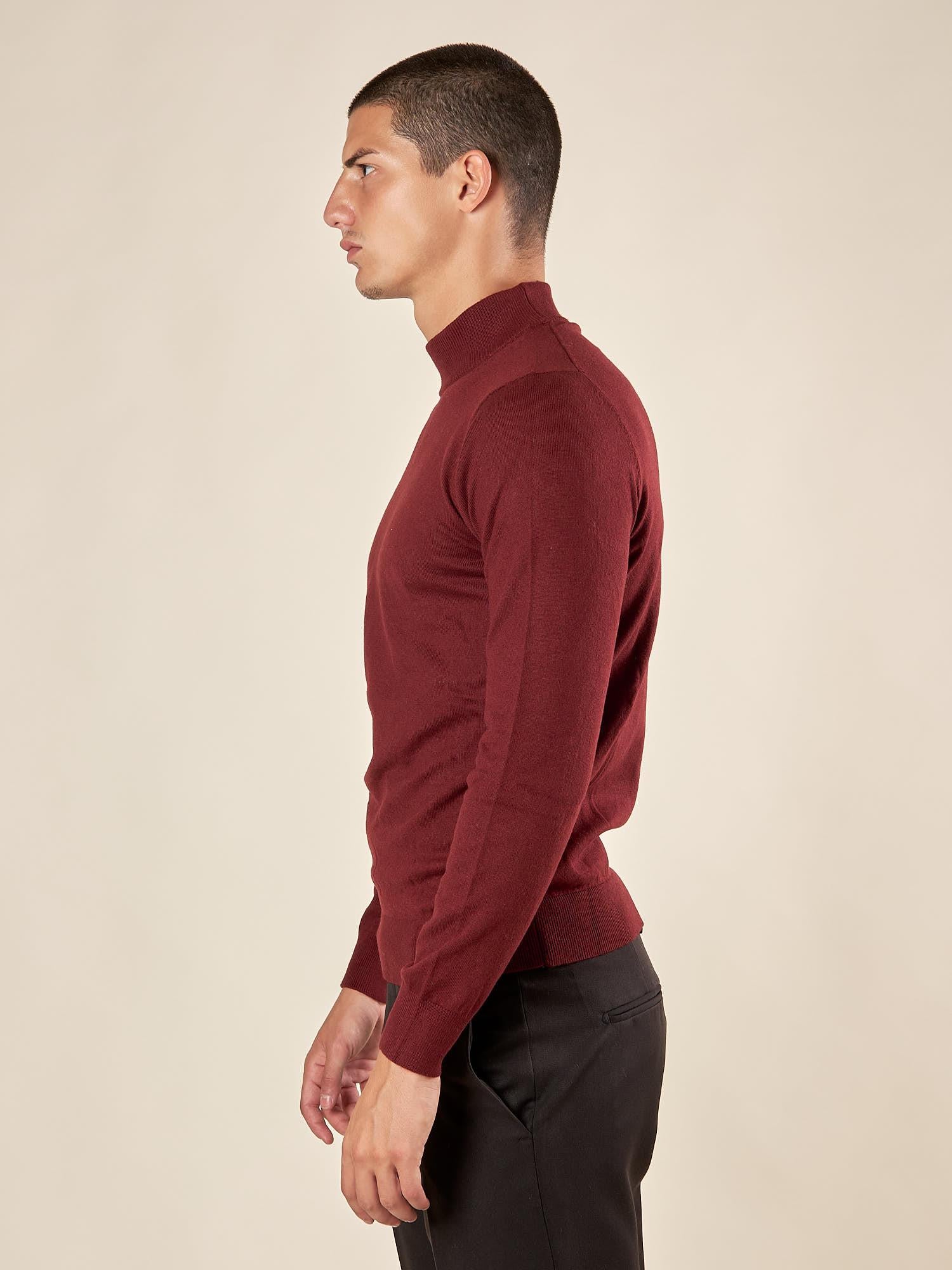 Lupetto Uomo in Misto Lana. Calore naturale e stile essenziale per linverno CON/3013900 BAROLO CONSENSO 