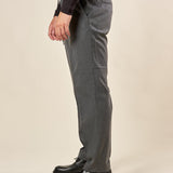 Pantalone da Uomo Regular Fit con Laccetto Tasche allAmericana, Passacinta ed Elastico Posteriore. PSI1803H GRIGIO HAMAKI-HO 