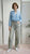 Camicia da donna a maniche lunghe con rouches PG120M POLVERE EXTASY Donna