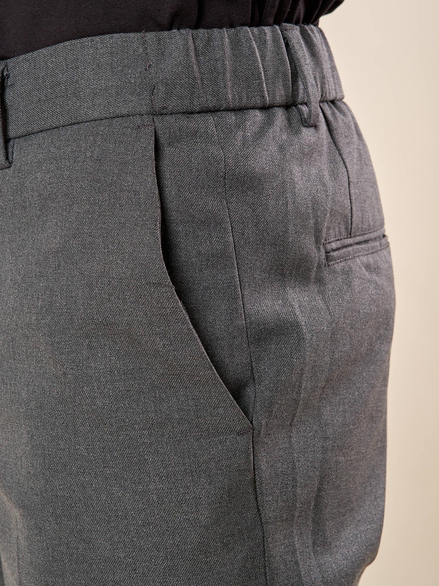 Pantalone da Uomo Regular Fit con Laccetto Tasche allAmericana, Passacinta ed Elastico Posteriore. PSI1803H GRIGIO HAMAKI-HO 