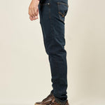 Jeans Uomo 5 Tasche Slim Fit Lavaggio Scuro. Stile, Comfort e Versatilità M49301 DENIM GUY Uomo 