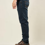Jeans Uomo 5 Tasche Slim Fit Lavaggio Scuro. Stile, Comfort e Versatilità M49301 DENIM GUY Uomo 