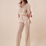 Pantalone Donna in Raso di Cotone a Palazzo ROMI/A5215 GESSO ROMIHO 