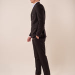 Abito classico giacca doppio petto rever a lancia uomo. OC1S2S5A06 NERO OVER-D 
