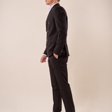 Abito classico giacca doppio petto rever a lancia uomo. OC1S2S5A06 NERO OVER-D 