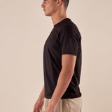 T-Shirt Uomo manica corta in tessuto tecnico traspirante ideale per sport e attività outdoor. M48952 NERO SUPERIOR VINTAGE 