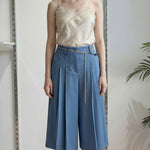 Pantalone Donna Modello Gonna-Pantalone con Tasca allAmericana e Due Pences PG126G POLVERE EXTASY 