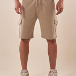 Bermuda Uomo in felpa con tascone laterale. DM9206 DESERT STONE DATCH 