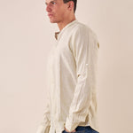 Camicia manica lunga coreana misto lino uomo. OC1S2S5C10 BAMBOO OVER-D 