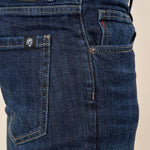Jeans Uomo Slim Fit Stretch 5 Tasche Lavaggio Scuro. DM9646 DARK BLUE DATCH Uomo 