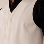 Gilet uomo abbottonatura nascosta. OE1S2S5I01 BURRO OVER-D Uomo 