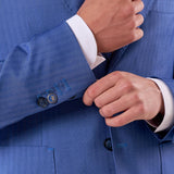 Abito classico in tessuto rigato sartoriale uomo. GIU-ABS80 DENIM MULISH 