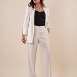 Giacca Donna blazer sfoderata elegante con dettagli raffinati. ROMI/3866 BIANCO ROMIHO 
