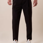 Pantalone una pence modello tapred fit con risvolto uomo. OC1S2S5P07 NERO OVER-D 