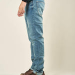 Jeans Uomo 5 Tasche Regular Fit Lavaggio Medio. M49305 DENIM GUY Uomo 