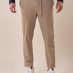 Pantalone modello pantalaccio tessuto tecnico no stiro con elastico uomo. PSE1763H BEIGE HAMAKI-HO Uomo 