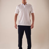 Polo manica corta 100% cotone mercerizzato uomo. OC1S2S5O01 BIANCO OVER-D 