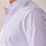 Camicia in cotone elasticizzatoa slim collo francese con riprese uomo. FBSOFT BIANCO FB Uomo 