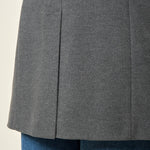 Cappotto donna monopetto. Due bottoni, tasca a pattina e vestibilità affiancata. CP003189 GRIGIO SCURO ARTIGLI 