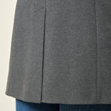 Cappotto donna monopetto. Due bottoni, tasca a pattina e vestibilità affiancata. CP003189 GRIGIO SCURO ARTIGLI 