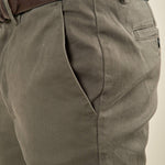 Pantalone Uomo in Cotone Elasticizzato Invernale con Tasche allAmericana. Comfort e Stile per la Stagione Fredda. PSI1781H VERDE HAMAKI-HO 