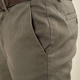 Pantalone Uomo in Cotone Elasticizzato Invernale con Tasche allAmericana. Comfort e Stile per la Stagione Fredda. PSI1781H VERDE HAMAKI-HO 