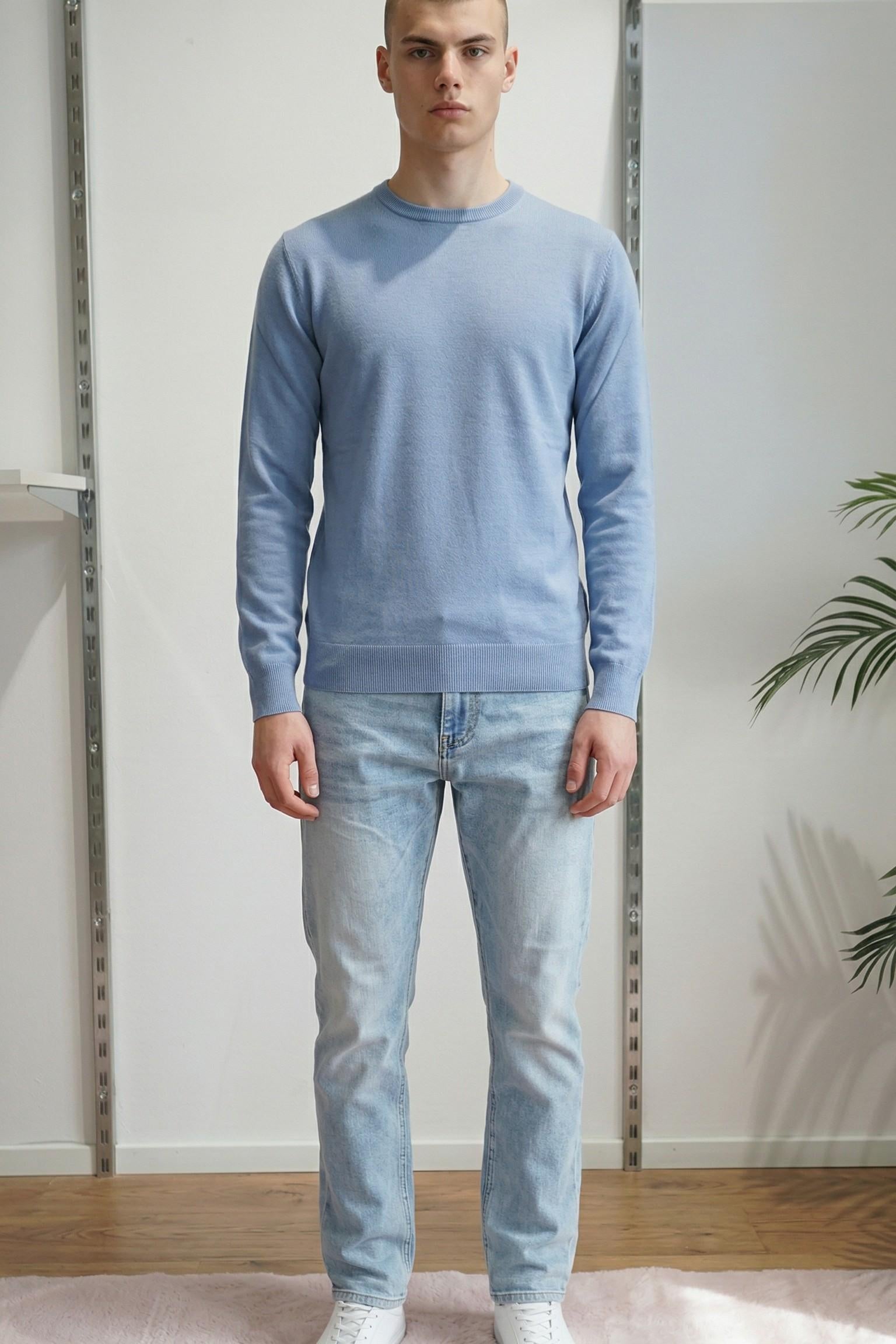 Maglia Uomo 100% Cotone a Manica Lunga  Comfort Naturale e Stile Versatile CON3700900 ZUCCHERO CONSENSO Uomo 