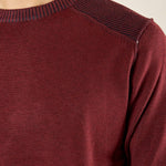Maglia Uomo Invernale Manica Lunga in Poly Wool Finezza 12 con Costine Spalla. CON4130225 BAROLO CONSENSO 
