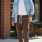 Pantalone Uomo Modello Pantalaccio Slim Fit con Laccetto OC1S2S6P08 MORO OVER-D 