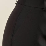 Pantalone donna a palazzo in tessuto tecnico. PA003217 NERO ARTIGLI 